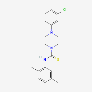 4-(3-chlorophenyl)-N-(2,5-dimethylphenyl)piperazine-1-carbothioamide