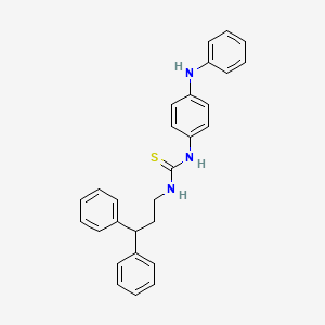 molecular formula C28H27N3S B10864627 1-(3,3-Diphenylpropyl)-3-[4-(phenylamino)phenyl]thiourea 