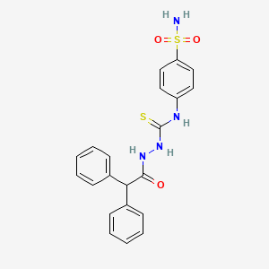 2-(diphenylacetyl)-N-(4-sulfamoylphenyl)hydrazinecarbothioamide