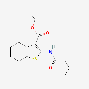 molecular formula C16H23NO3S B10864743 Ethyl 2-[(3-methylbutanoyl)amino]-4,5,6,7-tetrahydro-1-benzothiophene-3-carboxylate 