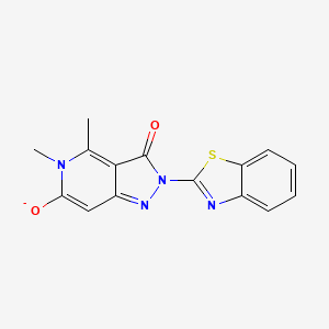 molecular formula C15H11N4O2S- B10864761 2-(1,3-benzothiazol-2-yl)-4,5-dimethyl-3-oxo-3,5-dihydro-2H-pyrazolo[4,3-c]pyridin-6-olate 