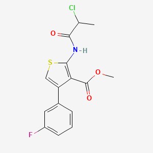 Methyl 2-(2-chloropropanamido)-4-(3-fluorophenyl)thiophene-3-carboxylate