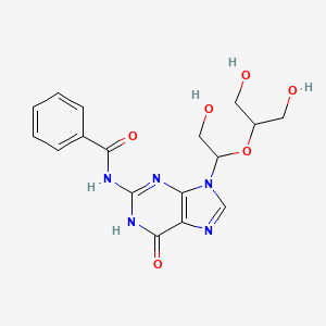 N-(9-{1-[(1,3-Dihydroxy-2-propanyl)oxy]-2-hydroxyethyl}-6-oxo-6,9-dihydro-1H-purin-2-YL)benzamide