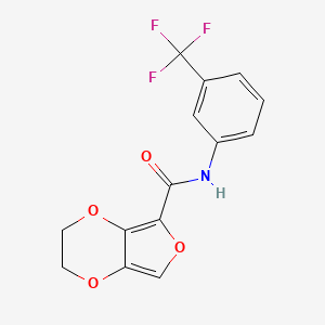 N-[3-(trifluoromethyl)phenyl]-2,3-dihydrofuro[3,4-b][1,4]dioxine-5-carboxamide