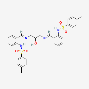 N,N'-{(2-hydroxypropane-1,3-diyl)bis[nitrilo(E)methylylidenebenzene-2,1-diyl]}bis(4-methylbenzenesulfonamide)