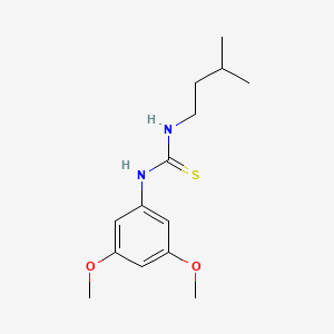 molecular formula C14H22N2O2S B10864864 1-(3,5-Dimethoxyphenyl)-3-(3-methylbutyl)thiourea 