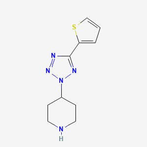 4-[5-(thiophen-2-yl)-2H-tetrazol-2-yl]piperidine