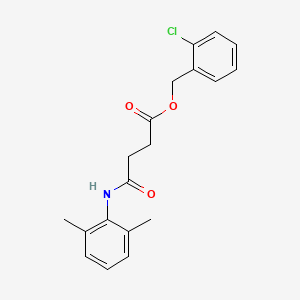 molecular formula C19H20ClNO3 B10864906 2-Chlorobenzyl 4-[(2,6-dimethylphenyl)amino]-4-oxobutanoate 