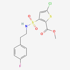 Methyl 5-chloro-3-{[2-(4-fluorophenyl)ethyl]sulfamoyl}thiophene-2-carboxylate