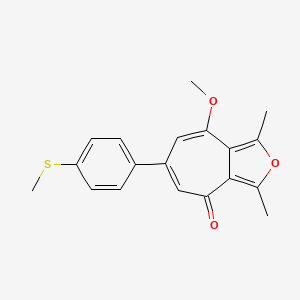 8-methoxy-1,3-dimethyl-6-[4-(methylsulfanyl)phenyl]-4H-cyclohepta[c]furan-4-one