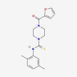 N-(2,5-dimethylphenyl)-4-(furan-2-carbonyl)piperazine-1-carbothioamide