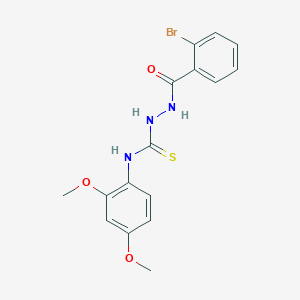 2-[(2-bromophenyl)carbonyl]-N-(2,4-dimethoxyphenyl)hydrazinecarbothioamide