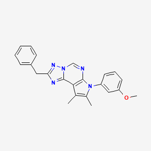 2-benzyl-7-(3-methoxyphenyl)-8,9-dimethyl-7H-pyrrolo[3,2-e][1,2,4]triazolo[1,5-c]pyrimidine