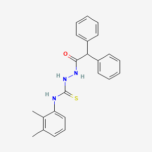 molecular formula C23H23N3OS B10865150 N-(2,3-dimethylphenyl)-2-(diphenylacetyl)hydrazinecarbothioamide 