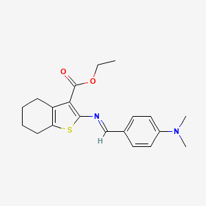 ethyl 2-({(E)-[4-(dimethylamino)phenyl]methylidene}amino)-4,5,6,7-tetrahydro-1-benzothiophene-3-carboxylate