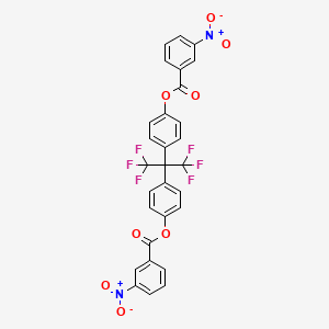 (1,1,1,3,3,3-Hexafluoropropane-2,2-diyl)dibenzene-4,1-diyl bis(3-nitrobenzoate)