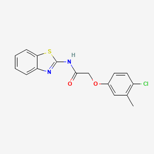 N-(1,3-benzothiazol-2-yl)-2-(4-chloro-3-methylphenoxy)acetamide