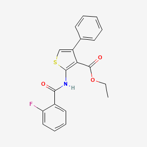 Ethyl 2-{[(2-fluorophenyl)carbonyl]amino}-4-phenylthiophene-3-carboxylate