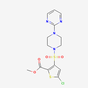 Methyl 5-chloro-3-{[4-(pyrimidin-2-yl)piperazin-1-yl]sulfonyl}thiophene-2-carboxylate