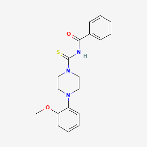 molecular formula C19H21N3O2S B10865237 N-{[4-(2-methoxyphenyl)piperazin-1-yl]carbonothioyl}benzamide 