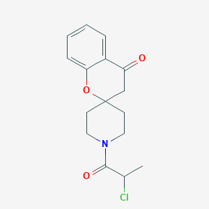 1'-(2-Chloropropanoyl)spiro[chromene-2,4'-piperidin]-4(3H)-one