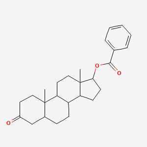 molecular formula C26H34O3 B10865255 3-Oxoandrostan-17-yl benzoate 