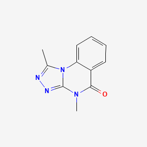 molecular formula C11H10N4O B10865547 1,4-dimethyl[1,2,4]triazolo[4,3-a]quinazolin-5(4H)-one 