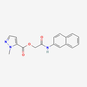 2-(naphthalen-2-ylamino)-2-oxoethyl 1-methyl-1H-pyrazole-5-carboxylate