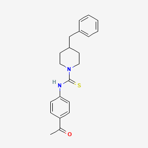 molecular formula C21H24N2OS B10865581 N-(4-acetylphenyl)-4-benzylpiperidine-1-carbothioamide CAS No. 474312-03-3