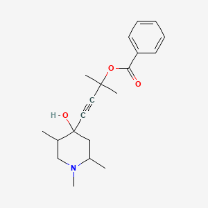 4-(4-Hydroxy-1,2,5-trimethylpiperidin-4-yl)-2-methylbut-3-yn-2-yl benzoate