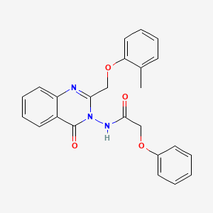 N-{2-[(2-methylphenoxy)methyl]-4-oxoquinazolin-3(4H)-yl}-2-phenoxyacetamide