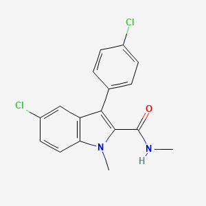 5-chloro-3-(4-chlorophenyl)-N,1-dimethyl-1H-indole-2-carboxamide