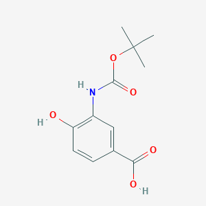 3-[(tert-Butoxycarbonyl)amino]-4-hydroxybenzoic acid