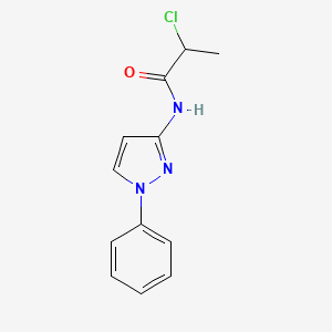 2-Chloro-N-(1-phenyl-1H-pyrazol-3-YL)propanamide