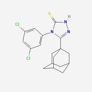 molecular formula C18H19Cl2N3S B10865772 5-(1-Adamantyl)-4-(3,5-dichlorophenyl)-4H-1,2,4-triazol-3-ylhydrosulfide 