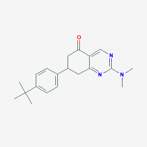 molecular formula C20H25N3O B10865785 7-(4-tert-butylphenyl)-2-(dimethylamino)-7,8-dihydroquinazolin-5(6H)-one 