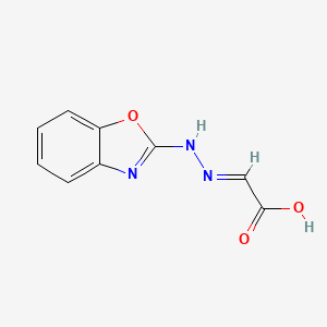 2-[2-(1,3-Benzoxazol-2-YL)hydrazono]acetic acid