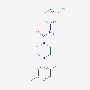 N-(3-chlorophenyl)-4-(2,5-dimethylphenyl)piperazine-1-carboxamide