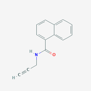 molecular formula C14H11NO B10865912 N-(Prop-2-yn-1-yl)naphthalene-1-carboxamide CAS No. 136552-20-0