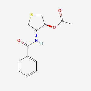 molecular formula C13H15NO3S B10865923 (3S,4S)-4-[(phenylcarbonyl)amino]tetrahydrothiophen-3-yl acetate 