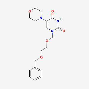 1-{[2-(benzyloxy)ethoxy]methyl}-5-(morpholin-4-yl)pyrimidine-2,4(1H,3H)-dione