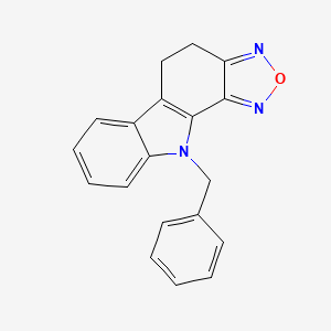 molecular formula C19H15N3O B10865959 10-benzyl-5,10-dihydro-4H-[1,2,5]oxadiazolo[3,4-a]carbazole 