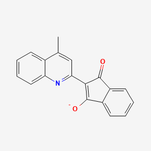 2-(4-methylquinolin-2-yl)-3-oxoinden-1-olate