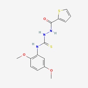 N-(2,5-dimethoxyphenyl)-2-(thiophen-2-ylcarbonyl)hydrazinecarbothioamide