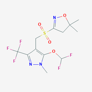 molecular formula C12H14F5N3O4S B108660 Pyroxasulfone CAS No. 447399-55-5
