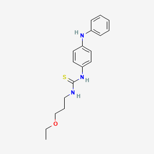 molecular formula C18H23N3OS B10866059 1-(3-Ethoxypropyl)-3-[4-(phenylamino)phenyl]thiourea 