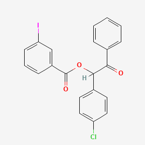 1-(4-Chlorophenyl)-2-oxo-2-phenylethyl 3-iodobenzoate