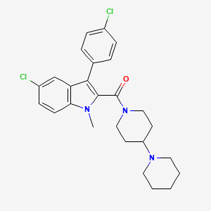 1,4'-bipiperidin-1'-yl[5-chloro-3-(4-chlorophenyl)-1-methyl-1H-indol-2-yl]methanone