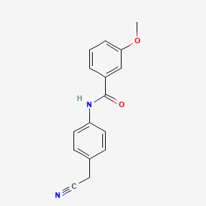 molecular formula C16H14N2O2 B10866119 N-[4-(cyanomethyl)phenyl]-3-methoxybenzamide 