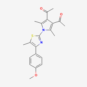 1-{4-Acetyl-1-[4-(4-methoxy-phenyl)-5-methyl-thiazol-2-yl]-2,5-dimethyl-1H-pyrrol-3-yl}-ethanone